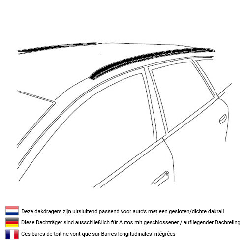 Thule dakdragers Mitsubishi Outlander 2013 t/m 2021